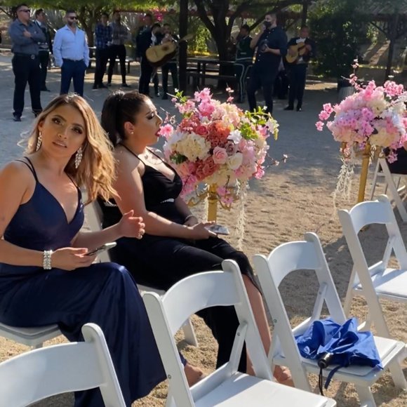 COPY - HEIDI FORMAL SATIN LATTICE DRESS - Picture 2 of 2